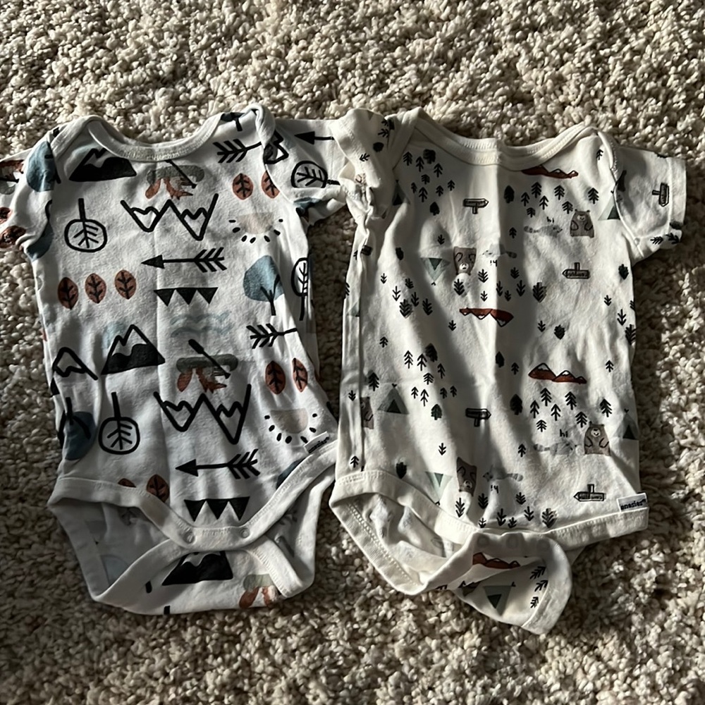 Camping baby onesies